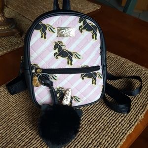 Betsey Johnson Unicorn Mini Backpack